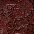 Medieval carved lacquer